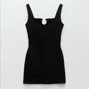 Zara strappy jean mini dress